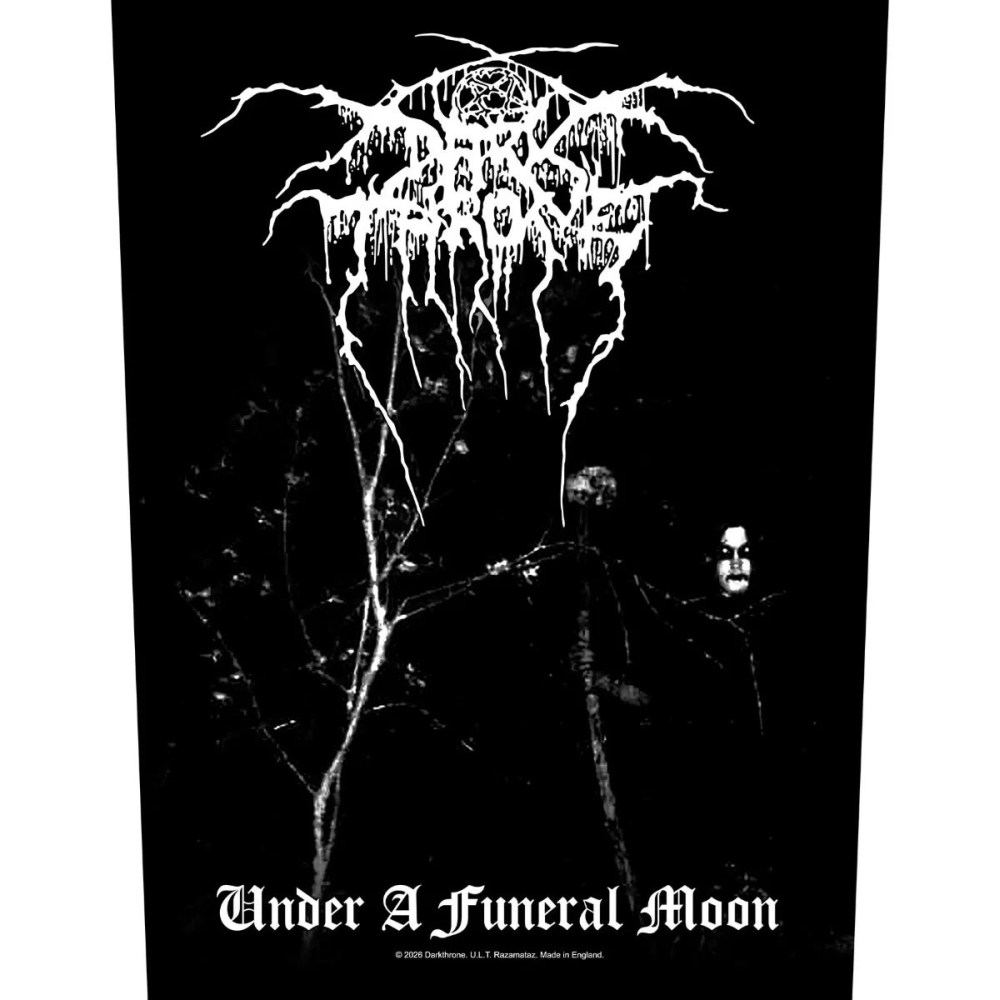 Darkthrone - Under A Funeral Moon Rugpatch - Zwart